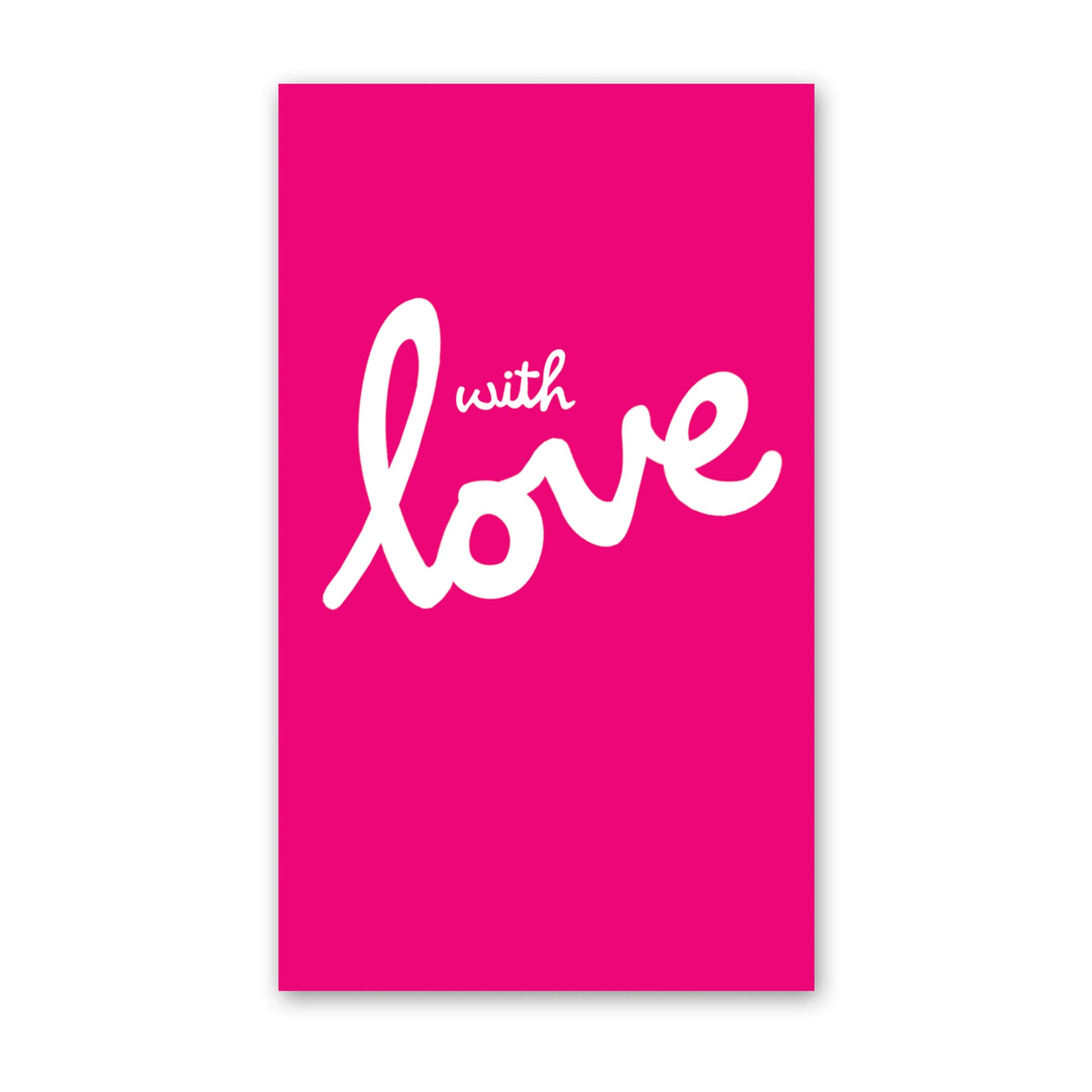 Rock Scissor Paper Mini Card - With Love Cursive