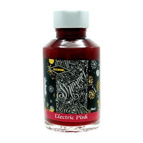 Diamine Shimmertastic Electric Pink fountain pen ink is available in a 50ml glass bottle.