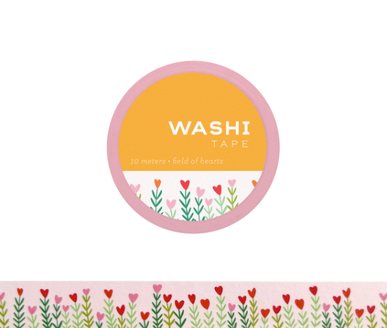 Girl of ALL WORK - Washi tape - 15mm - Field of Hearts
