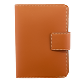 Fiorentina Leather refillable Journal w/ Snap Close- British Tan (5x7in)