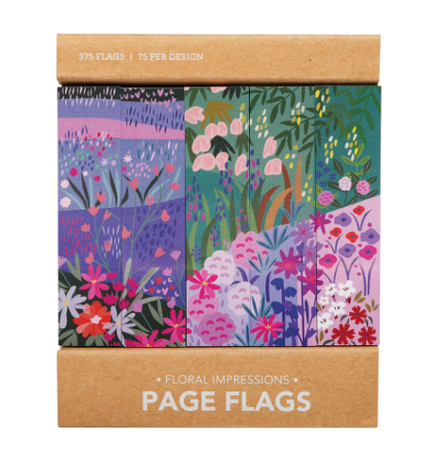 Girl of All Work - Page Flags - Adhesive flags - Floral Impressions