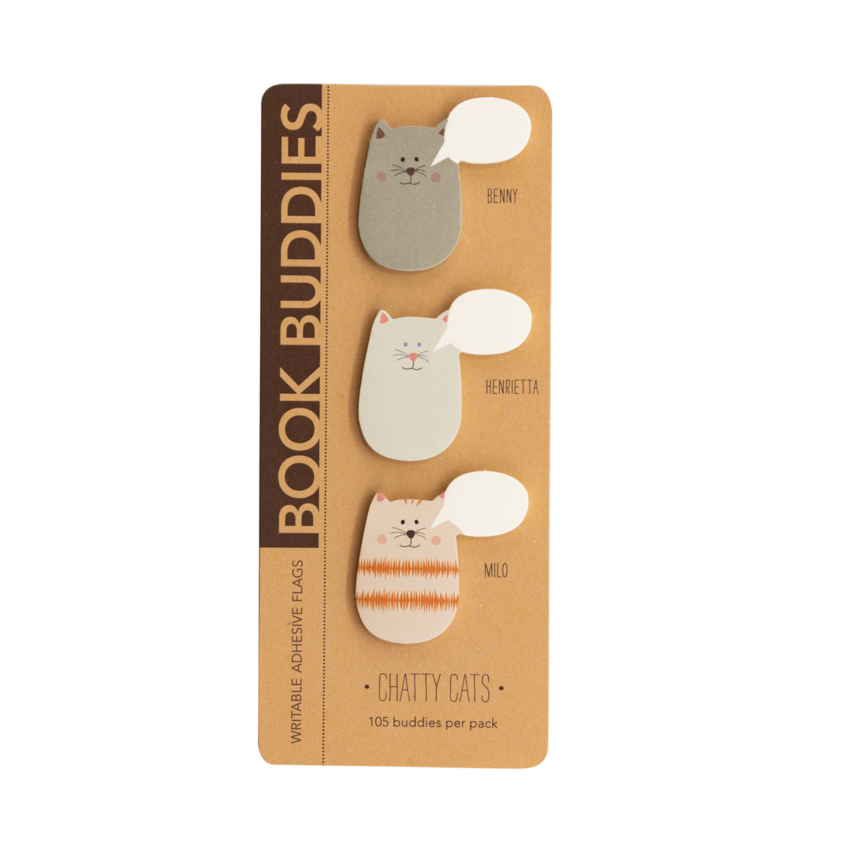 Girl of ALL WORK - Book Buddies - Adhesive flags - Chatty Cats