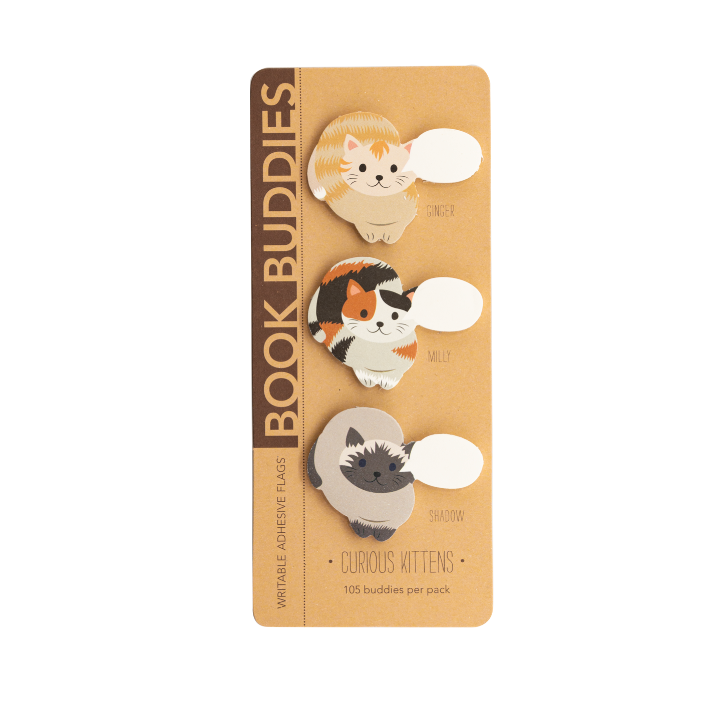 Girl of ALL WORK - Book Buddies - Adhesive flags - Curious Kittens
