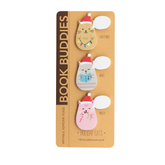 Girl of ALL WORK - Book Buddies - Adhesive flags - Holiday Cats