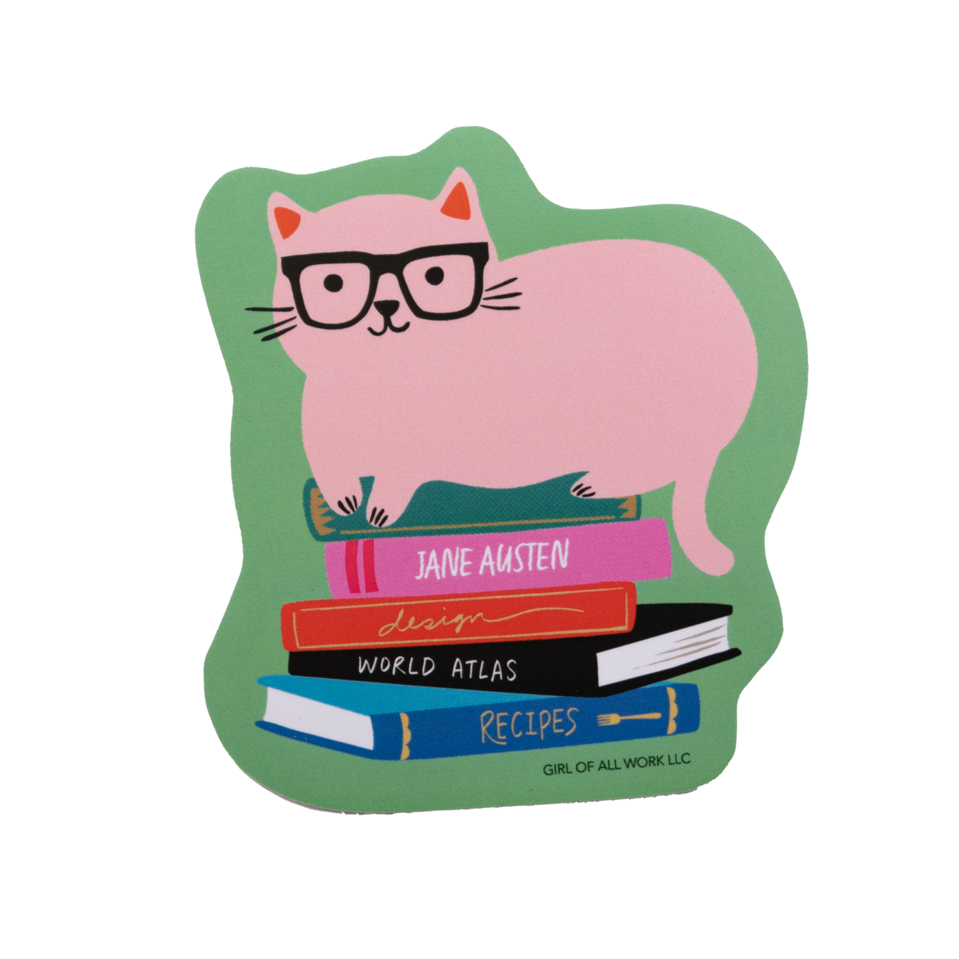 Girl of All Work - Vinyl Stickers- Library Cats