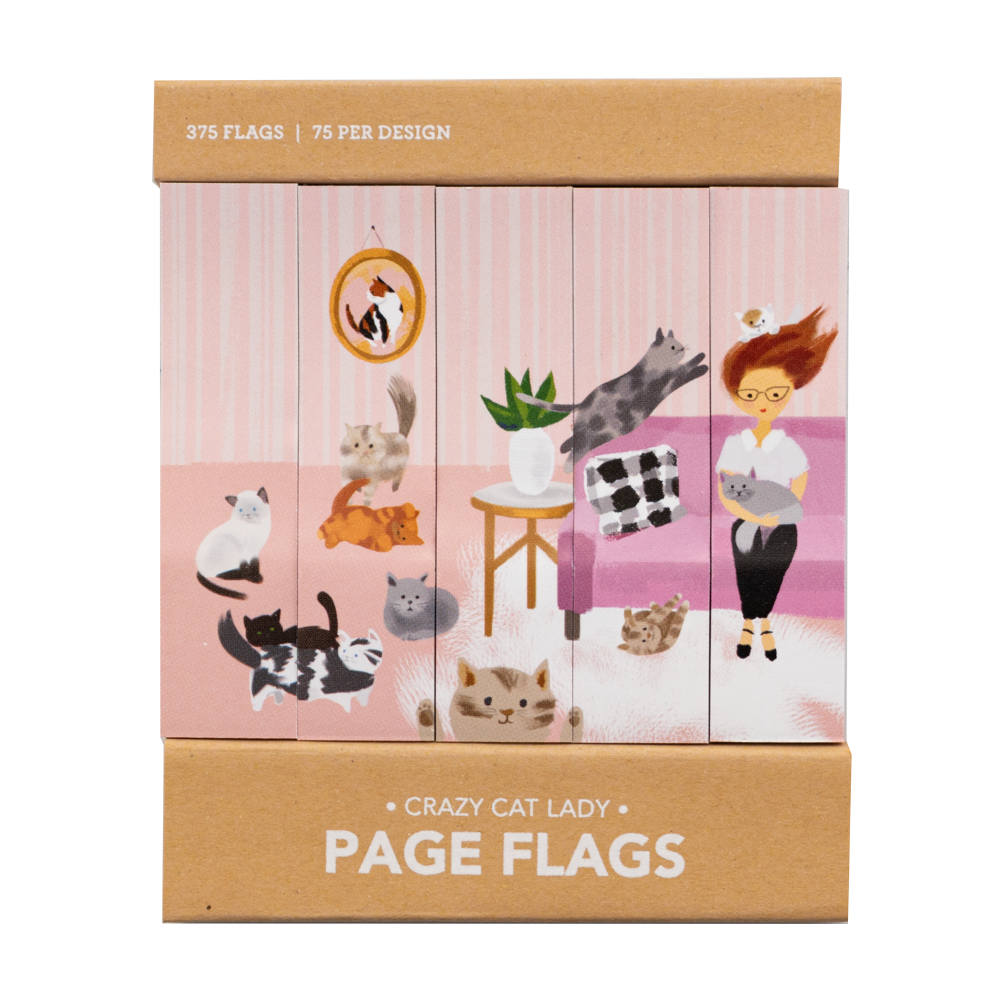 Girl of All Work - Page Flags - Adhesive flags - Crazy Cat Lady