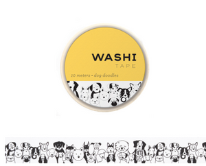 Girl of ALL WORK - Washi tape - 15mm - Dog Doodles