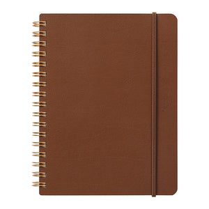 Midori Grain B6 Notebook - Dark Brown