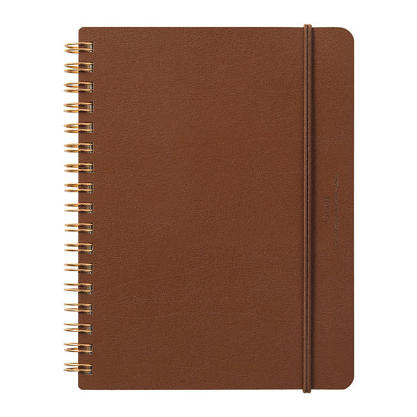 Midori Grain B6 Notebook- Dark Brown