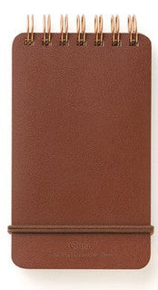 Midori Grain Memo Pad - Dark Brown