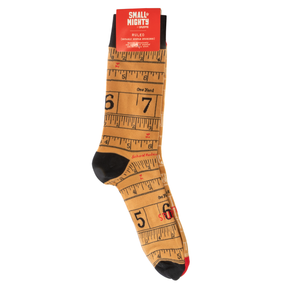 Small & Mighty by Spumoni School Rules Socks - Ruler