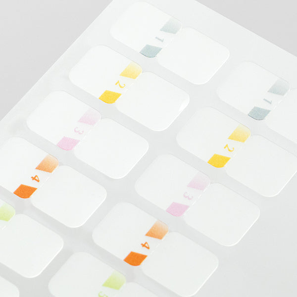 Midori Index Label- Numbered Colors