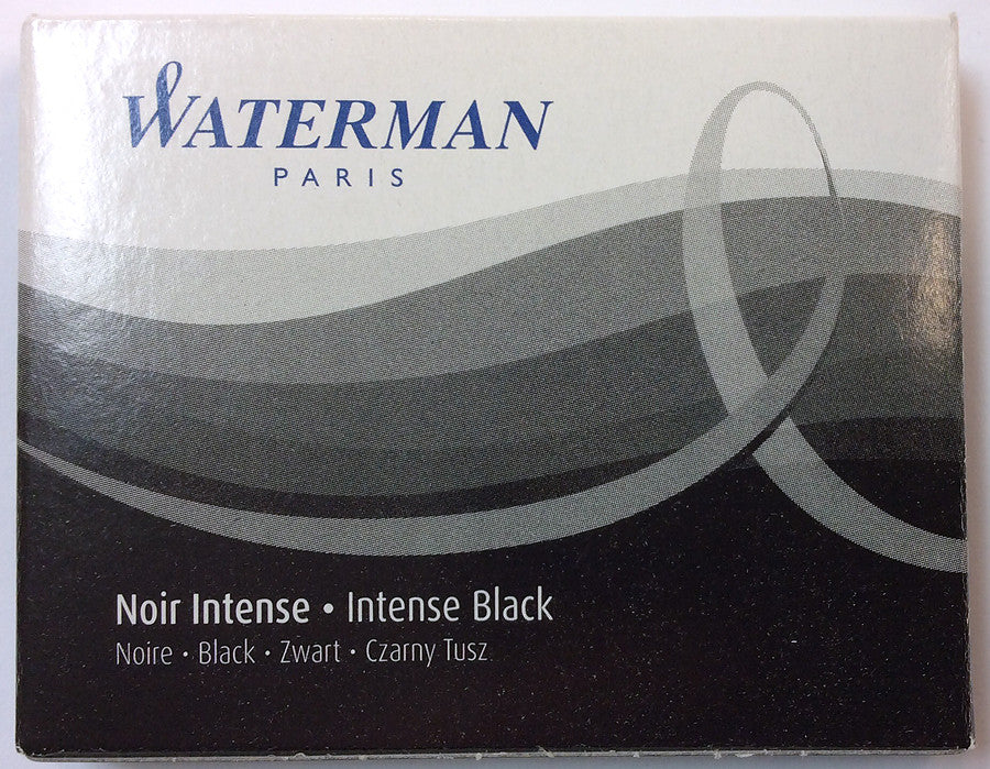 WATERMAN Ink Refill Cartridges for Fountain Pens, Black, 8-Pack