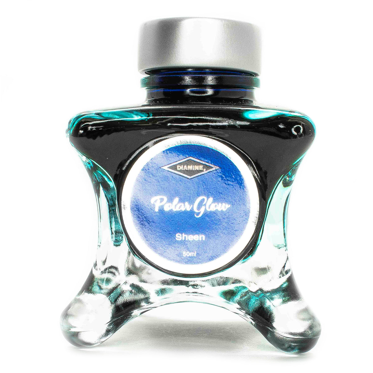 Diamine Blue Edition inks are available in 50ml glass bottle that features a whimsical shape.