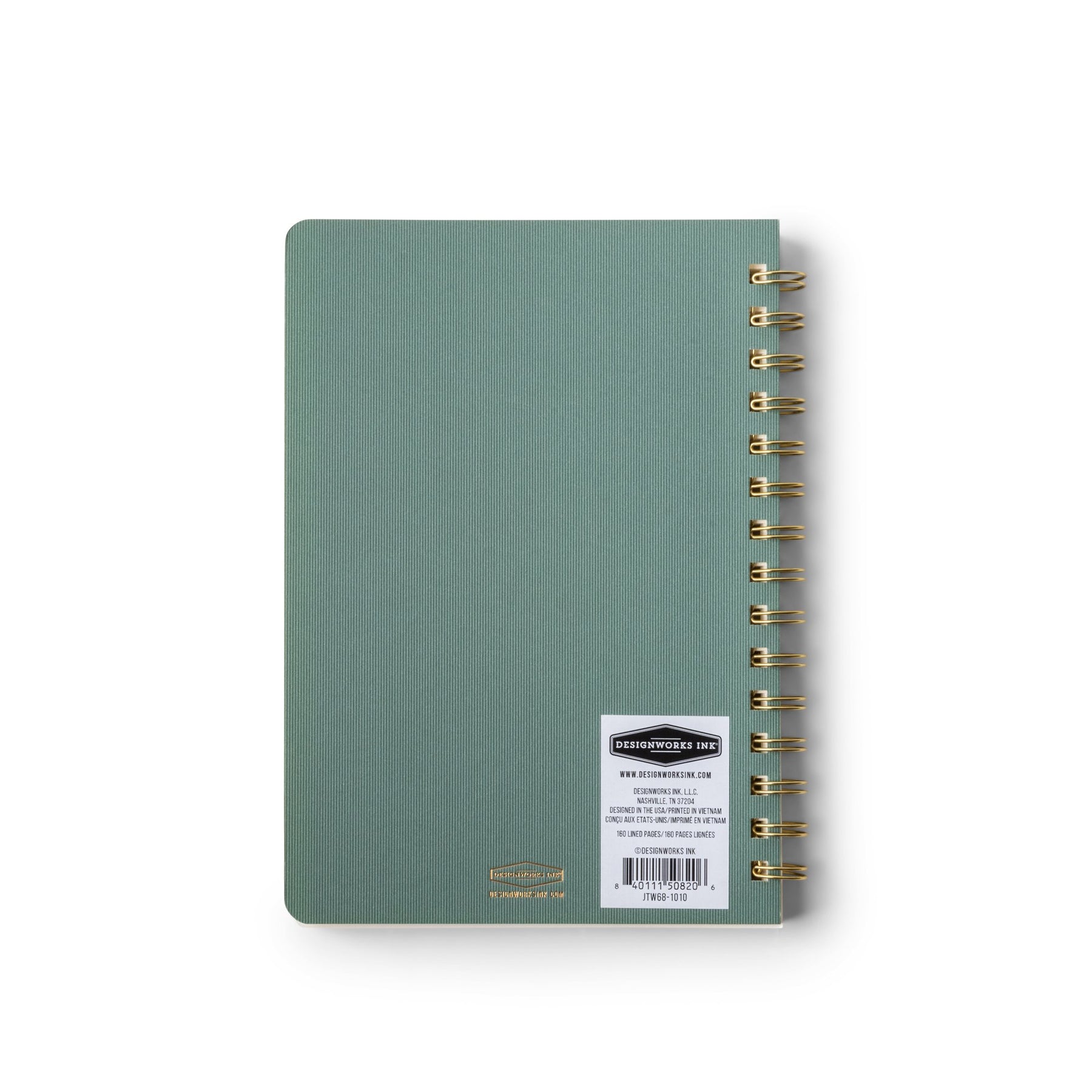 DesignWorks Textured Cover Twin Wire Notebook | Juniper