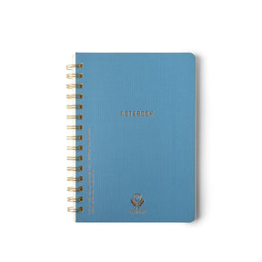 DesignWorks Textured Cover Twin Wire Notebook | Blue