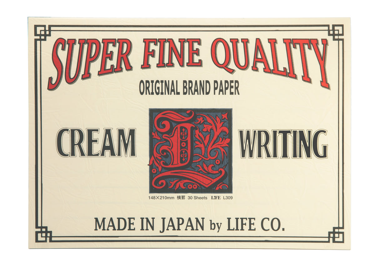 Life Stationery L. Writing Cream Paper Landscape