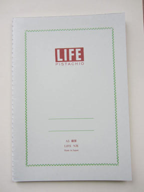 Life Stationery Pistachio Note A5 Side Bound Notebook