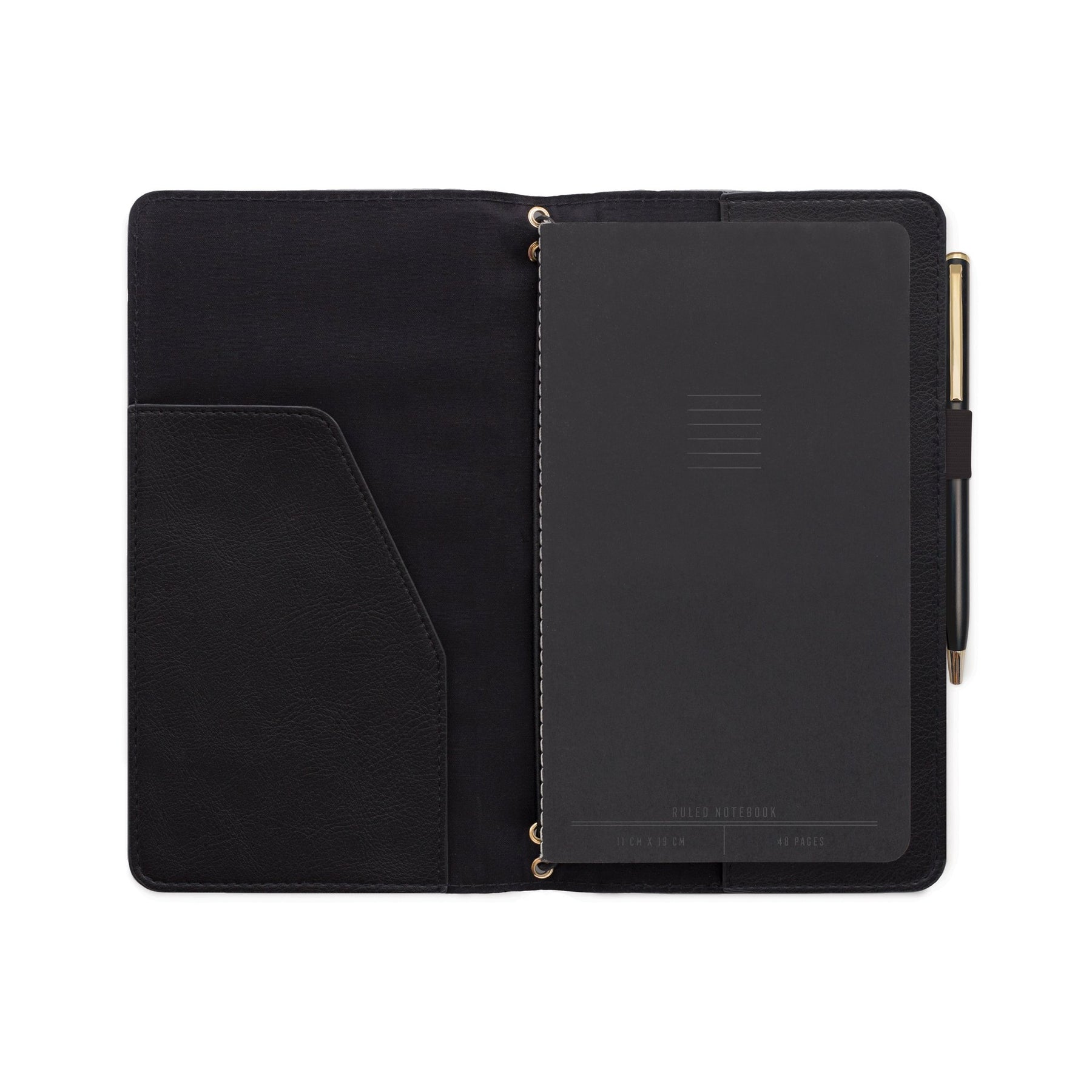 DesignWorks Vegan Leather Folio | Black