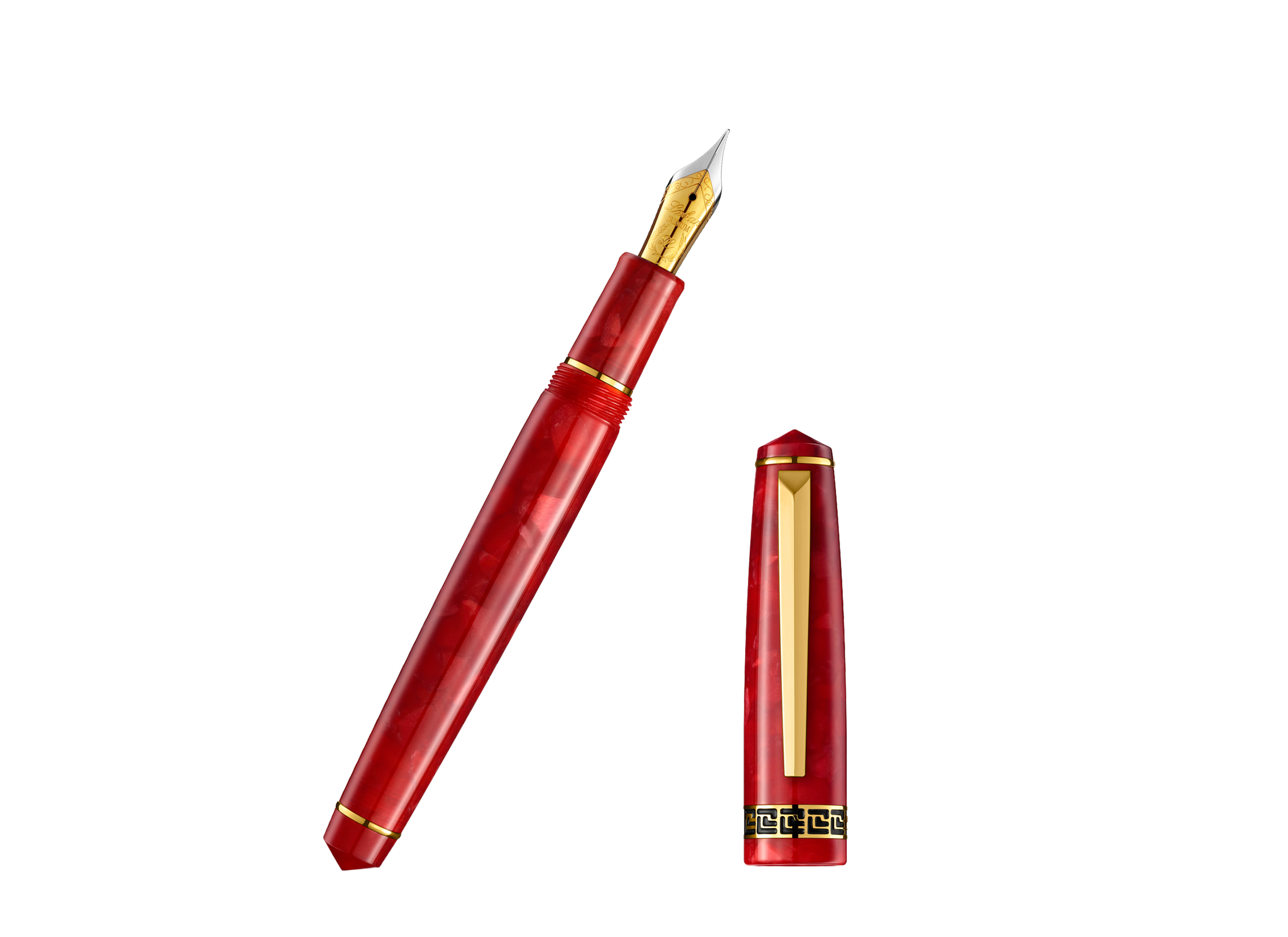 Laban Box Red Laban Rosa Passion Red Fountain Pen