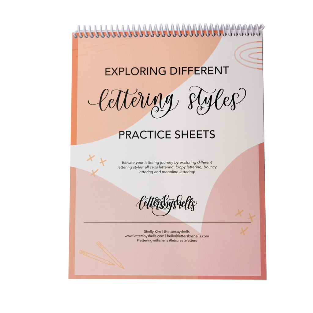 Modern Calligraphy Brush Lettering Workbook Practice Sheets -  Canada   Lettering practice, Hand lettering practice sheets, Brush lettering practice