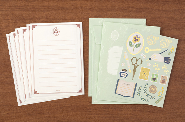 Midori Letter Set (923) Collage - Stationery