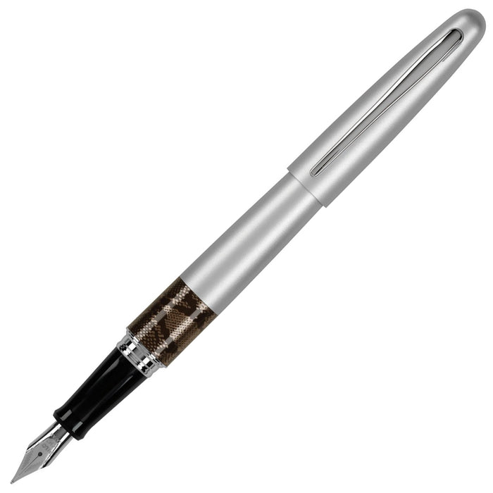 Pilot Metropolitan 02 Silver Python Fountain Pen Medium Nib | PenWorld