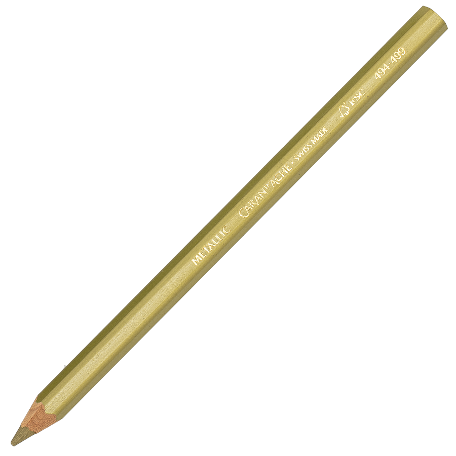Caran d'Ache Maxi Metallic Pencil- Gold