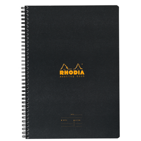 Rhodia A4 Meeting Book- Black