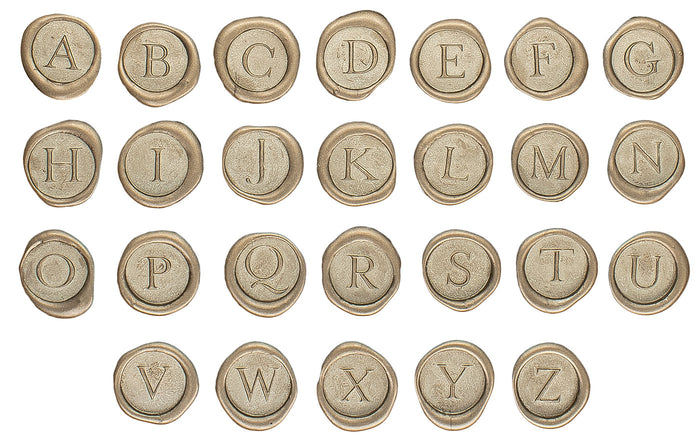 Global Solutions, Inc. Wax Seal, 3/4" Clear & Classy Alphabet Letters