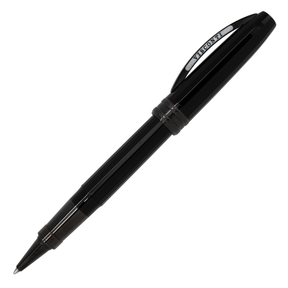 Visconti Michelangelo Black to Black Rollerball - Gun Metal Trim