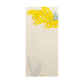 Midori Message Letter Pad  Silk Printing Spring Flowers S2