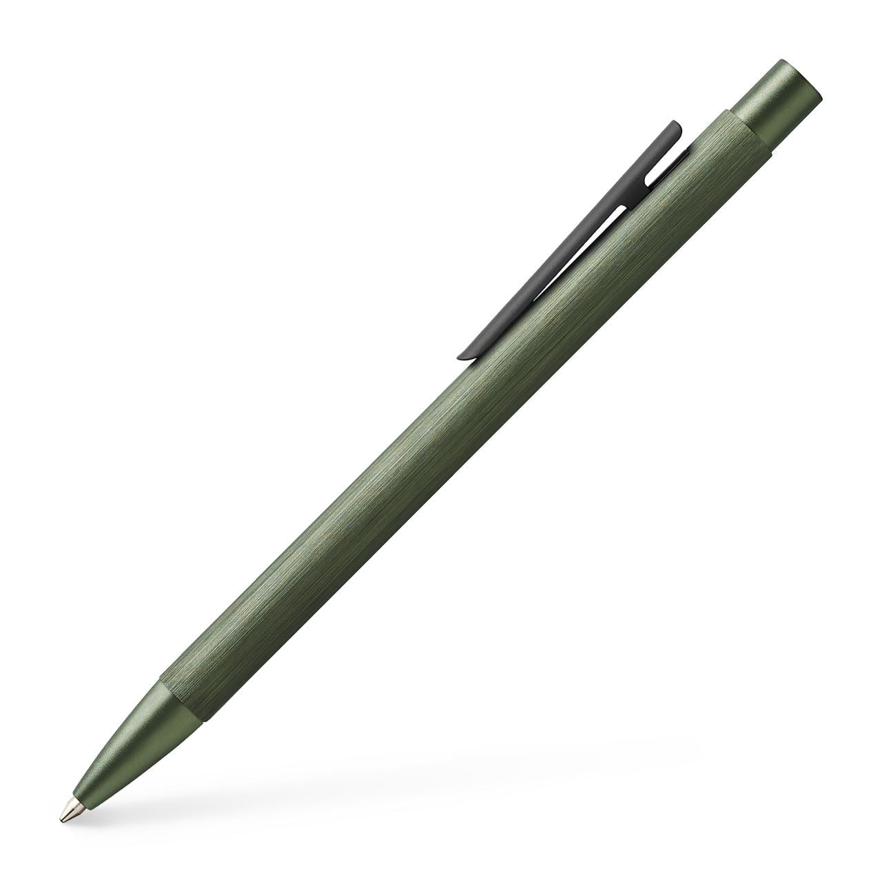 Faber-Castell NEO Slim Olive Green Aluminum Ballpoint