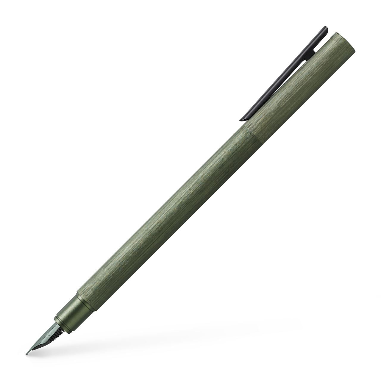 Faber-Castell NEO Slim Olive Green Aluminum Fountain