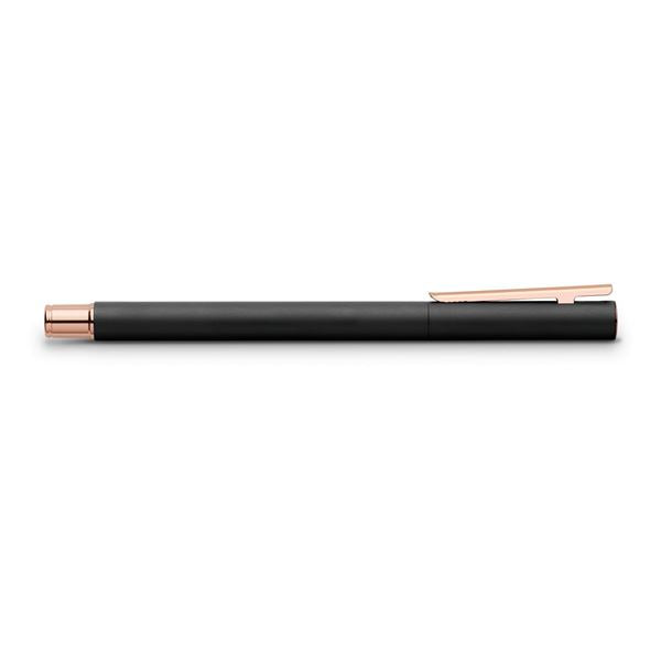 Faber-Castell NEO Slim Matte Black Metal with Rosegold Rollerball