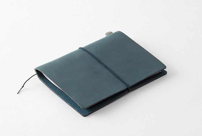 Traveler's Company Passport Sized Leather Notebook Kit - Blue