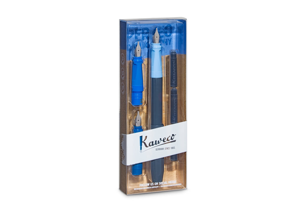 Kaweco Perkeo Blue Fountain Pen Calligraphy Set – Truphae