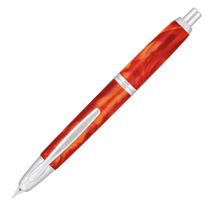 Pilot Vanishing Point SE - Marble Orange with Rhodium Trim