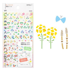 Midori Planner Stickers - Seasonal Plants