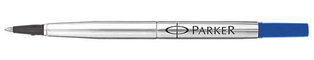Classic Parker-style rollerball refill in blue.