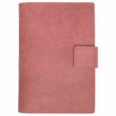 Fiorentina Refillable Snap Leather Journal- Pink