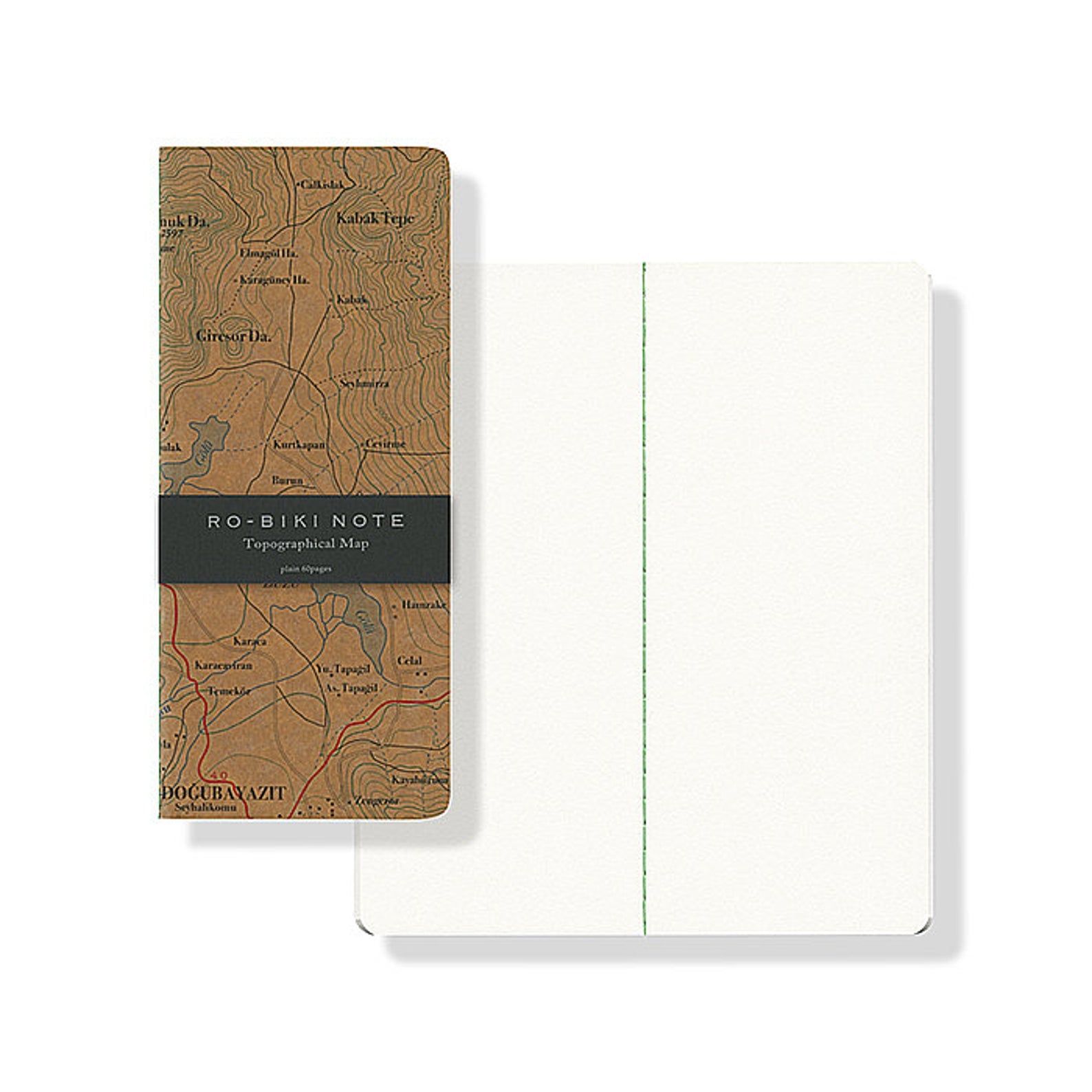 Yamamoto Paper Ro-Biki Note Topographical Map- Blank