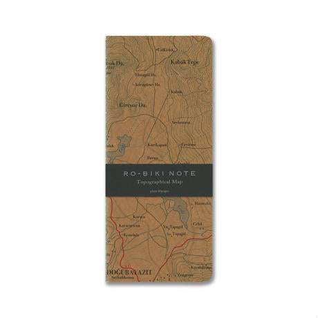 Yamamoto Paper Ro-Biki Note Topographical Map- Blank