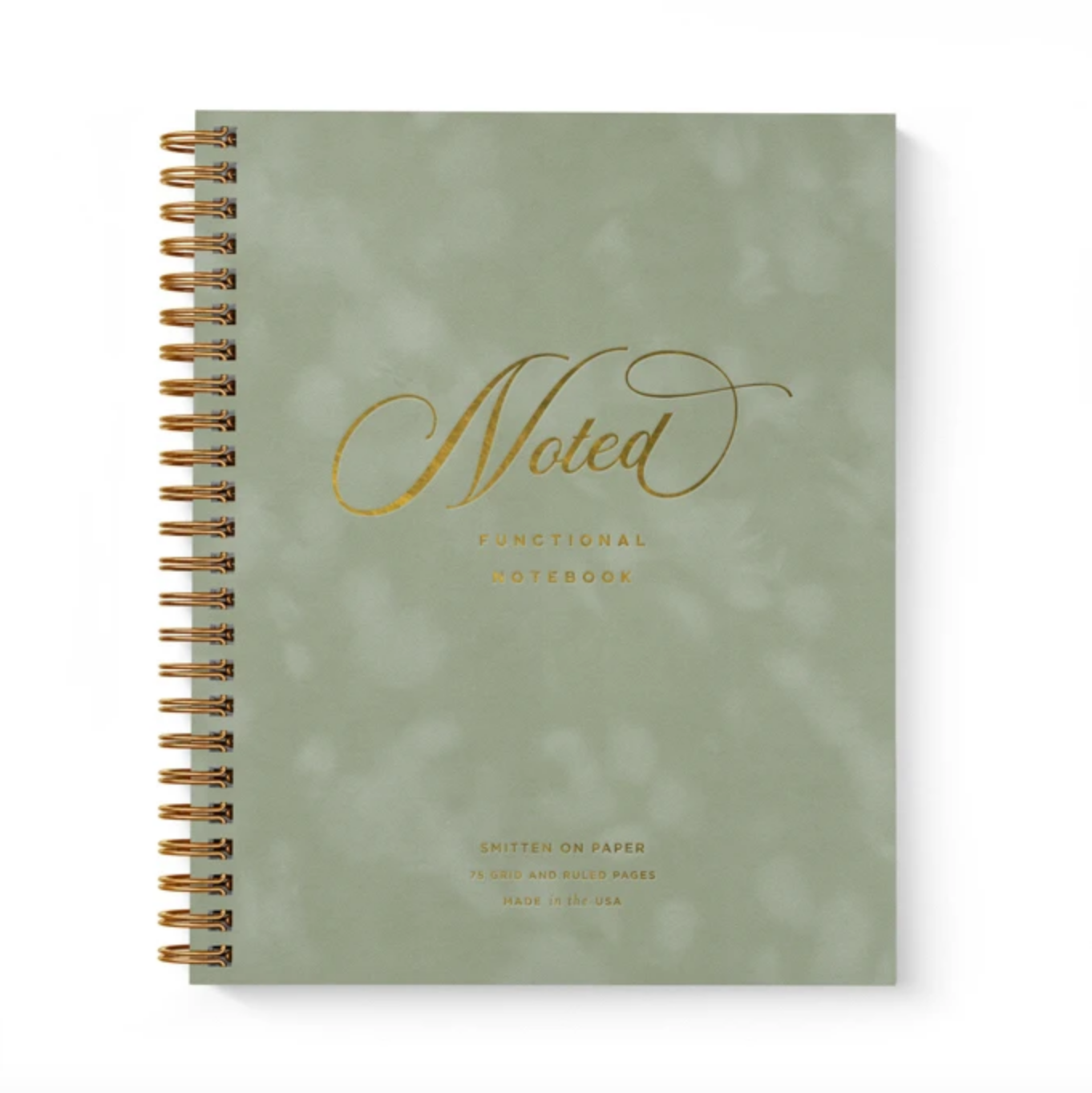 Smitten On Paper Velvet Notebook Sage