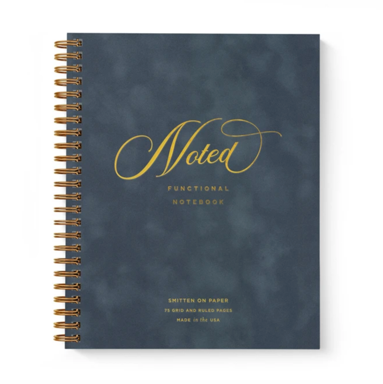 Smitten On Paper Velvet Notebook Denim