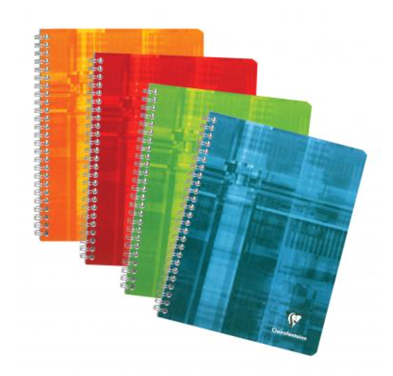 Clairefontaine Classics A4 Side Wirebound 4-Subject Notebook- Graph