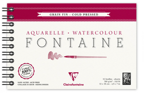 Clairefontaine Fontaine 300gsm Cold Pressed Watercolor Notebook