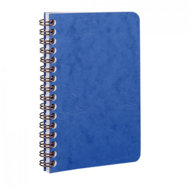 Clairefontaine Basics Side Wirebound Notebook 3 ½ x 5 ½ Blue, Lined