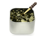 Freund Mayer Sealing Wax Beads in Tin with Spoon- Moss Green