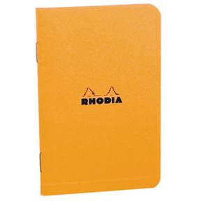 Rhodia Classic Side Staplebound Notebook 3 x 4 ¾- Orange, Graph